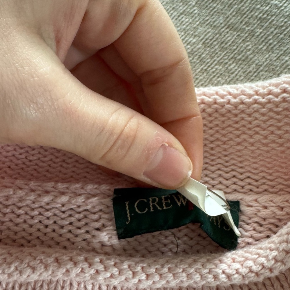 J. Crew Soft Pink Crew Neck Sweater - Picture 4 of 5
